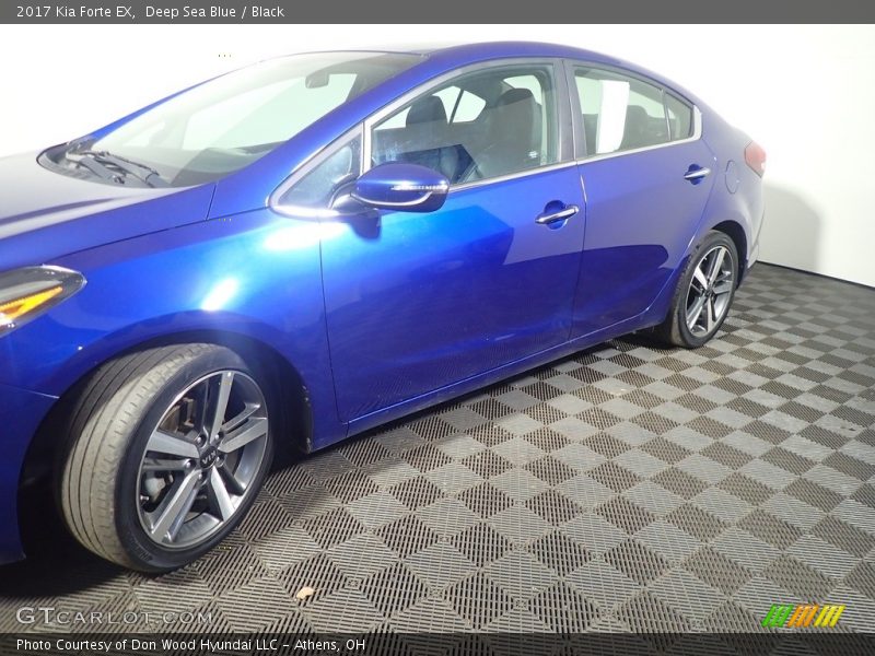 Deep Sea Blue / Black 2017 Kia Forte EX