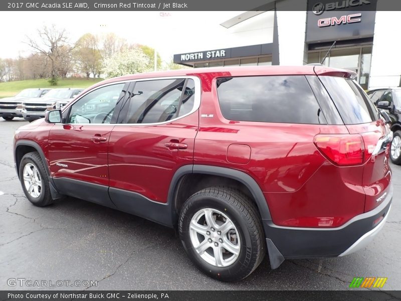 Crimson Red Tintcoat / Jet Black 2017 GMC Acadia SLE AWD
