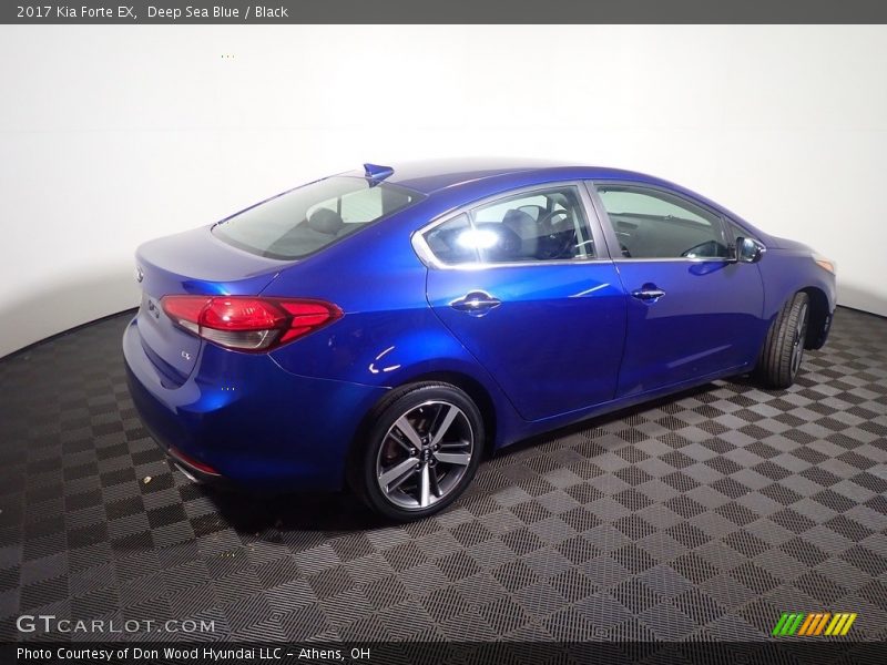 Deep Sea Blue / Black 2017 Kia Forte EX