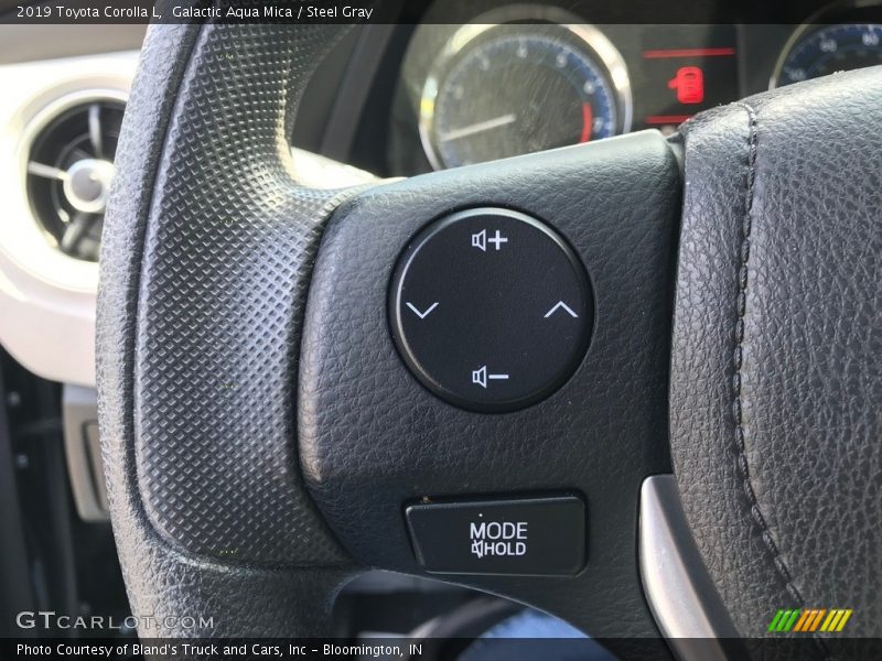 Galactic Aqua Mica / Steel Gray 2019 Toyota Corolla L