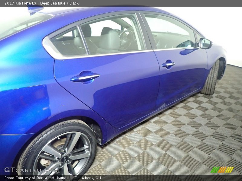 Deep Sea Blue / Black 2017 Kia Forte EX