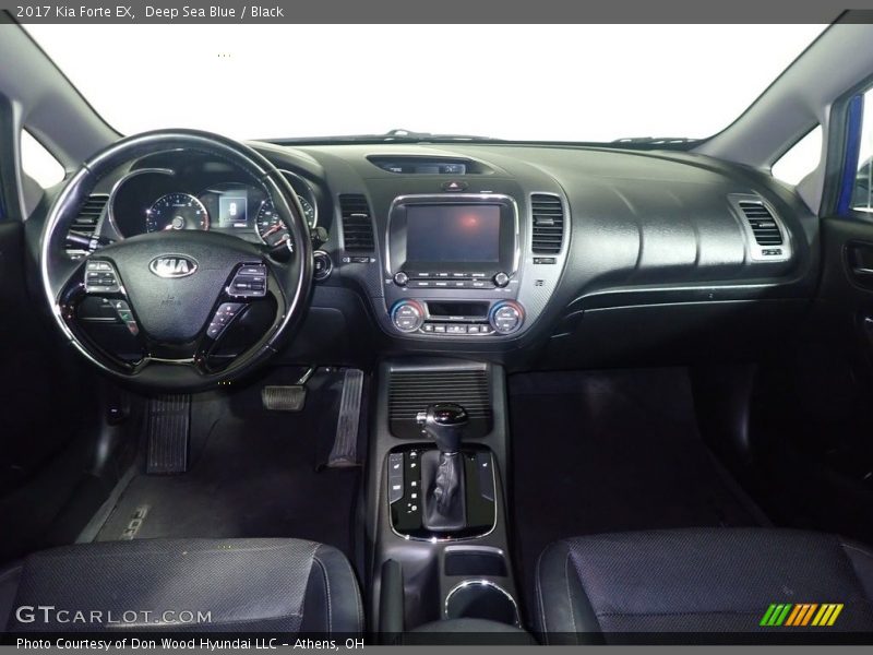 Deep Sea Blue / Black 2017 Kia Forte EX