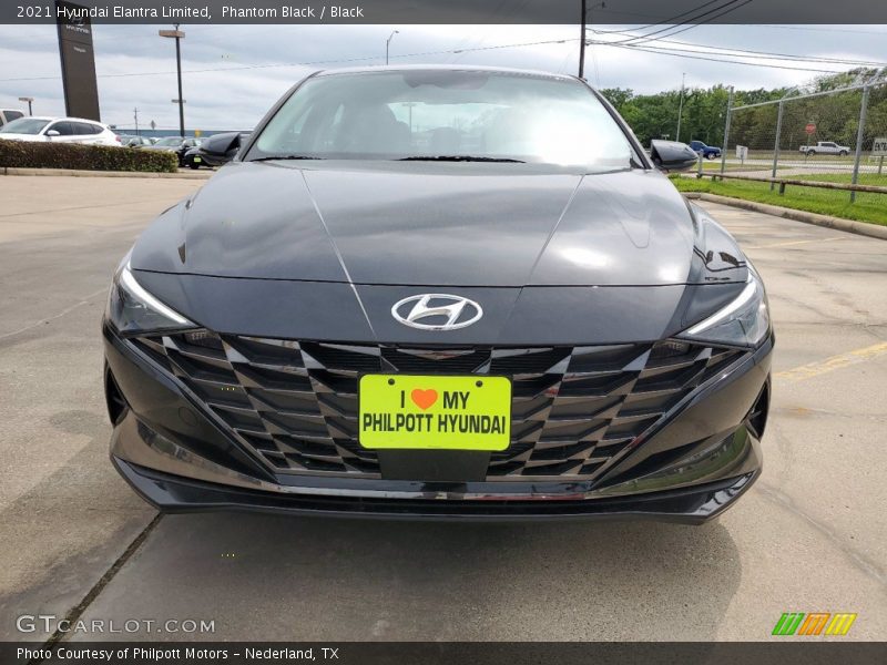 Phantom Black / Black 2021 Hyundai Elantra Limited