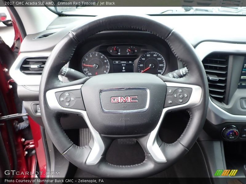 Crimson Red Tintcoat / Jet Black 2017 GMC Acadia SLE AWD