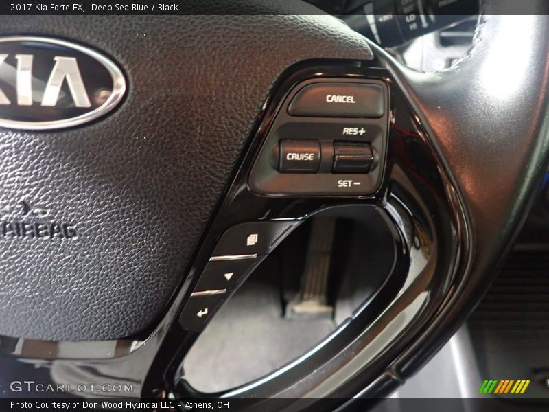 Deep Sea Blue / Black 2017 Kia Forte EX