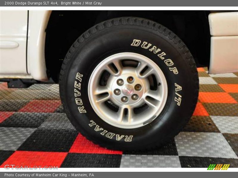 Bright White / Mist Gray 2000 Dodge Durango SLT 4x4
