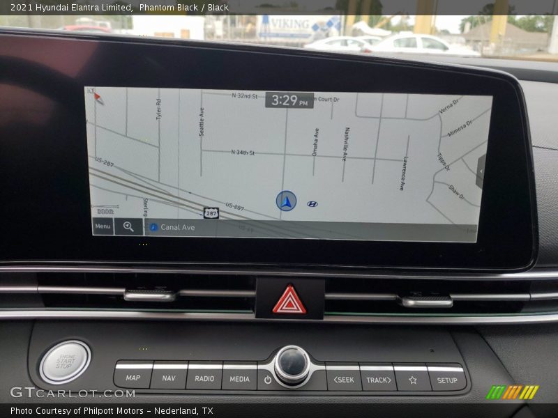 Phantom Black / Black 2021 Hyundai Elantra Limited