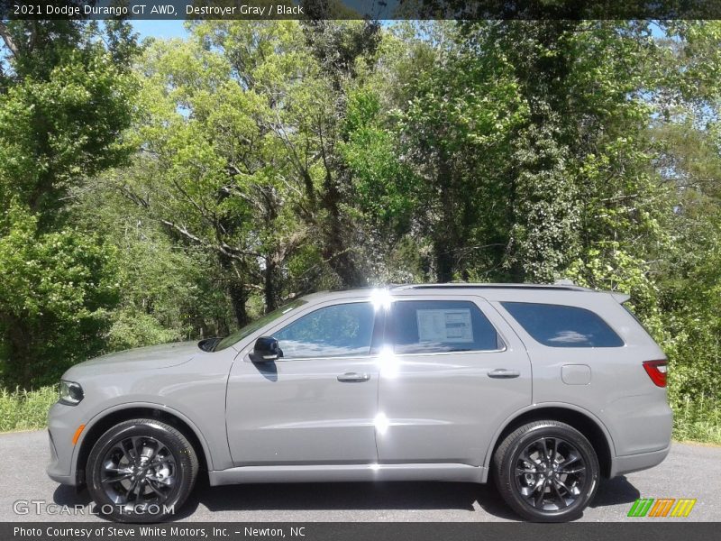 Destroyer Gray / Black 2021 Dodge Durango GT AWD