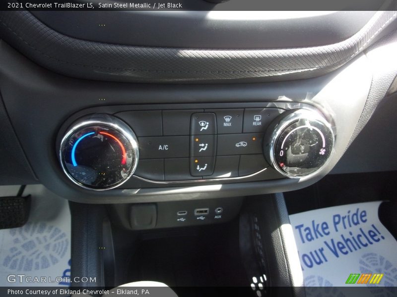 Satin Steel Metallic / Jet Black 2021 Chevrolet TrailBlazer LS