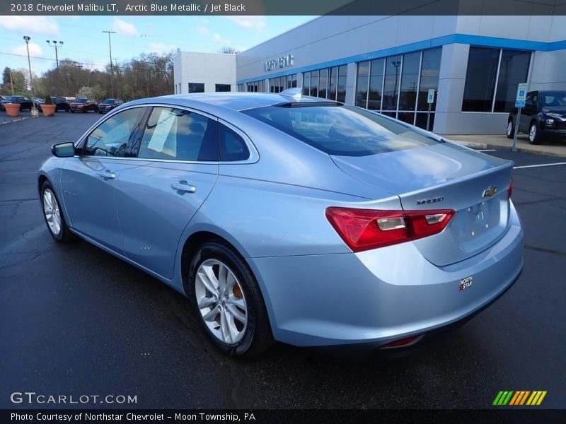 Arctic Blue Metallic / Jet Black 2018 Chevrolet Malibu LT