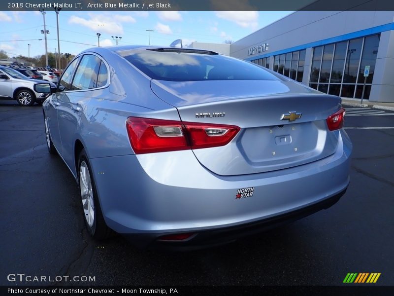 Arctic Blue Metallic / Jet Black 2018 Chevrolet Malibu LT