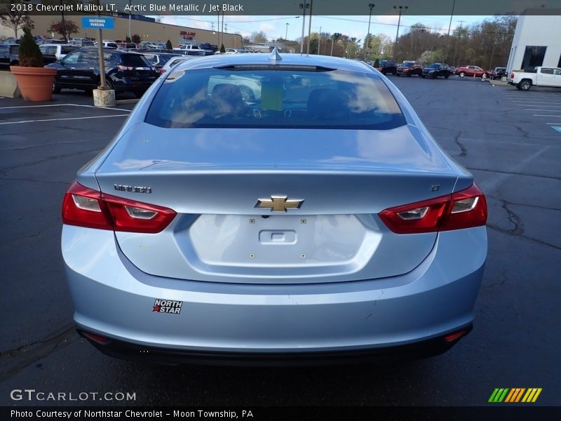 Arctic Blue Metallic / Jet Black 2018 Chevrolet Malibu LT