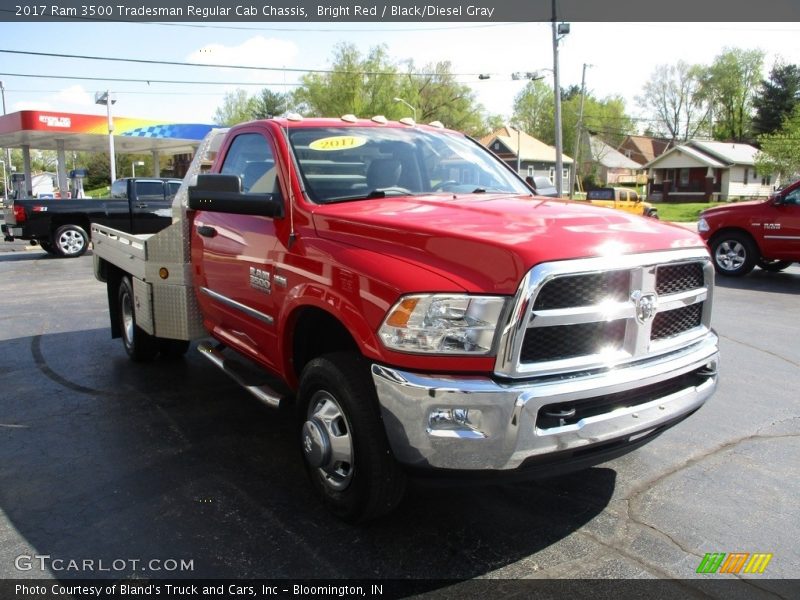 Bright Red / Black/Diesel Gray 2017 Ram 3500 Tradesman Regular Cab Chassis