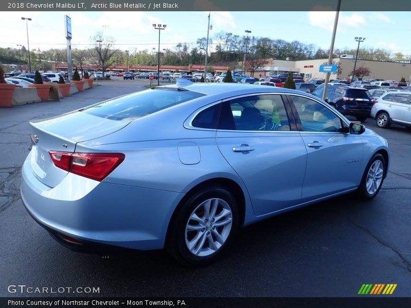 Arctic Blue Metallic / Jet Black 2018 Chevrolet Malibu LT