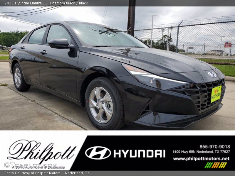 Phantom Black / Black 2021 Hyundai Elantra SE