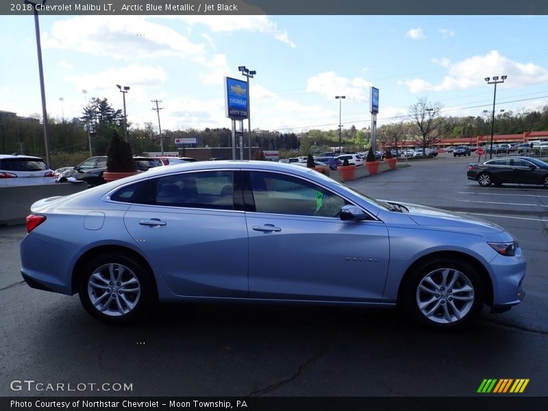 Arctic Blue Metallic / Jet Black 2018 Chevrolet Malibu LT