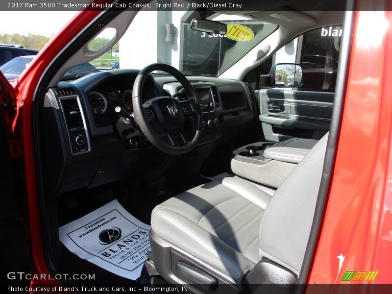 Bright Red / Black/Diesel Gray 2017 Ram 3500 Tradesman Regular Cab Chassis
