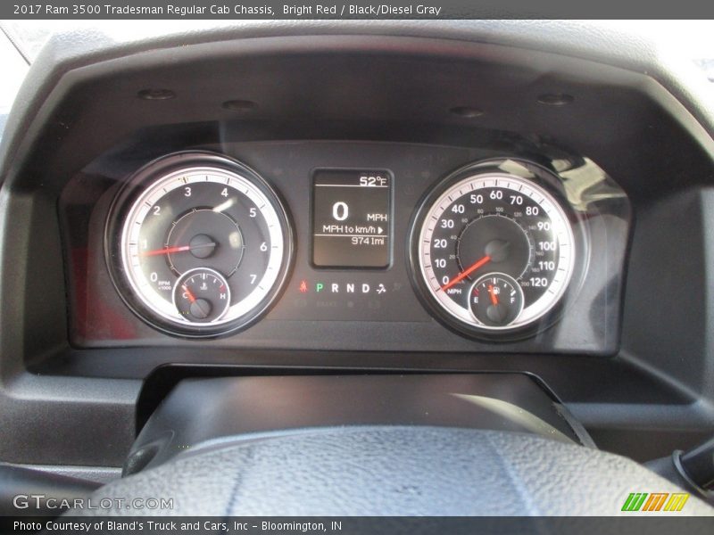 Bright Red / Black/Diesel Gray 2017 Ram 3500 Tradesman Regular Cab Chassis