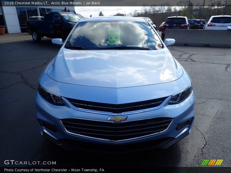 Arctic Blue Metallic / Jet Black 2018 Chevrolet Malibu LT