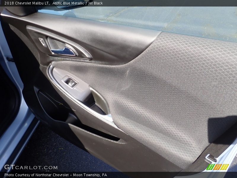 Arctic Blue Metallic / Jet Black 2018 Chevrolet Malibu LT