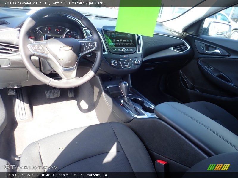 Arctic Blue Metallic / Jet Black 2018 Chevrolet Malibu LT