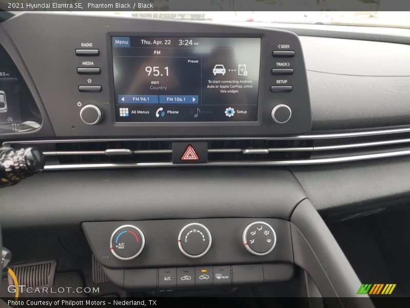 Phantom Black / Black 2021 Hyundai Elantra SE