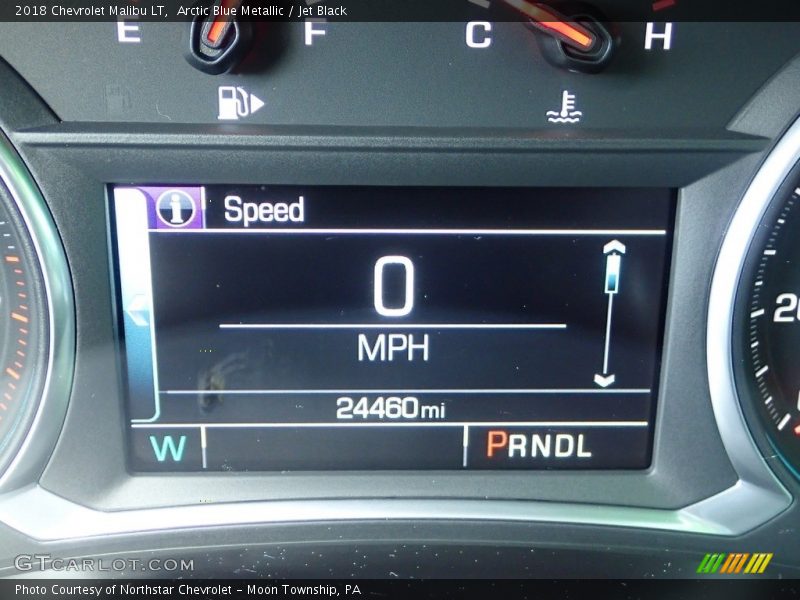 Arctic Blue Metallic / Jet Black 2018 Chevrolet Malibu LT