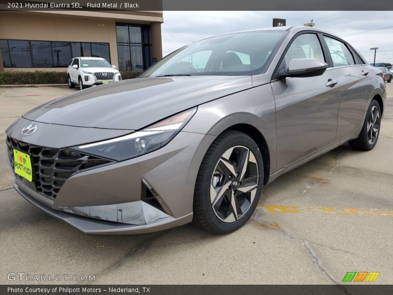 Fluid Metal / Black 2021 Hyundai Elantra SEL