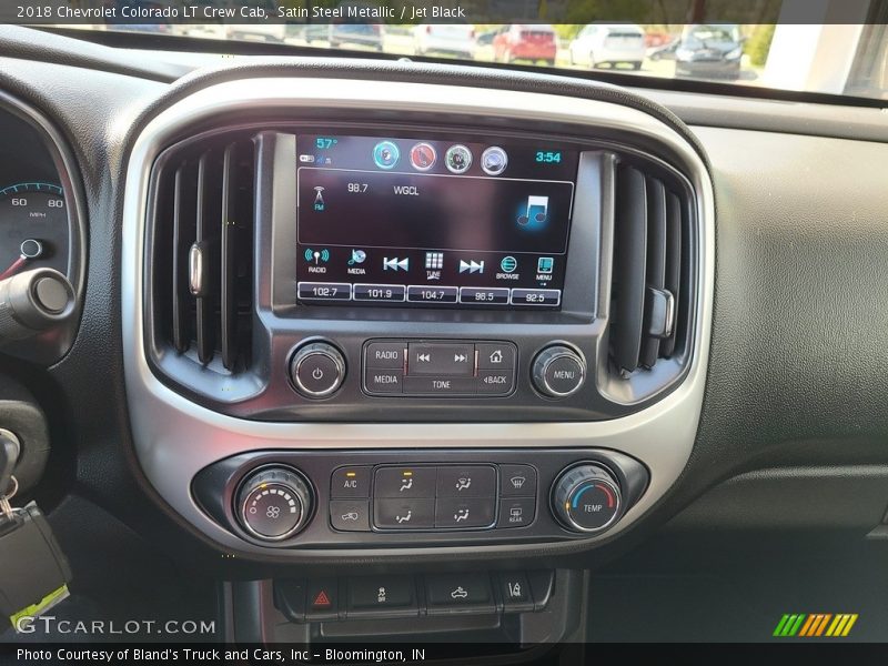 Satin Steel Metallic / Jet Black 2018 Chevrolet Colorado LT Crew Cab