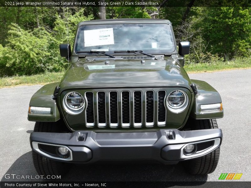 Sarge Green / Dark Saddle/Black 2021 Jeep Wrangler Unlimited Sahara 4xe Hybrid