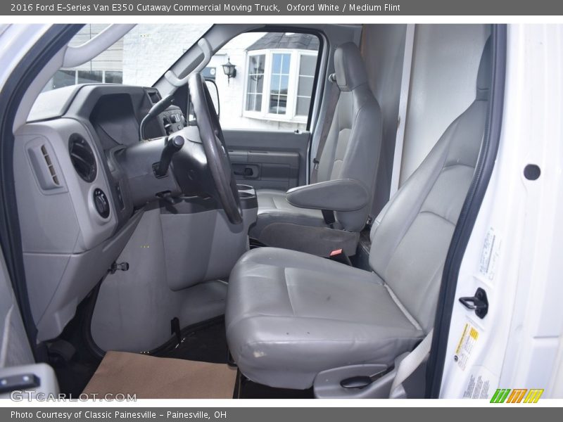 Oxford White / Medium Flint 2016 Ford E-Series Van E350 Cutaway Commercial Moving Truck