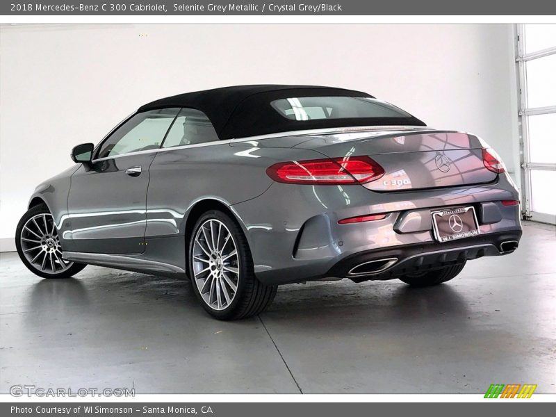 Selenite Grey Metallic / Crystal Grey/Black 2018 Mercedes-Benz C 300 Cabriolet