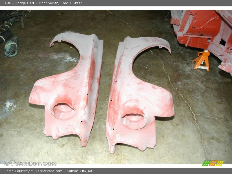 Red / Green 1962 Dodge Dart 2 Door Sedan