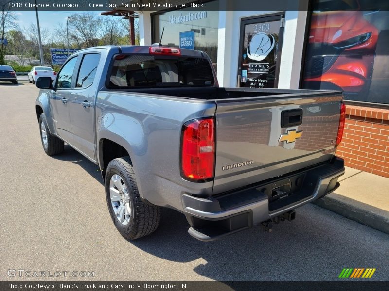 Satin Steel Metallic / Jet Black 2018 Chevrolet Colorado LT Crew Cab