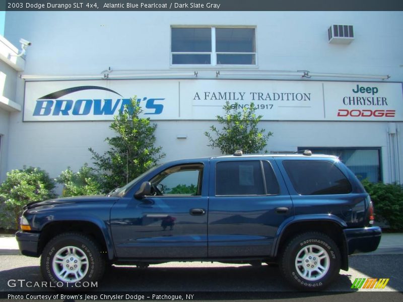 Atlantic Blue Pearlcoat / Dark Slate Gray 2003 Dodge Durango SLT 4x4