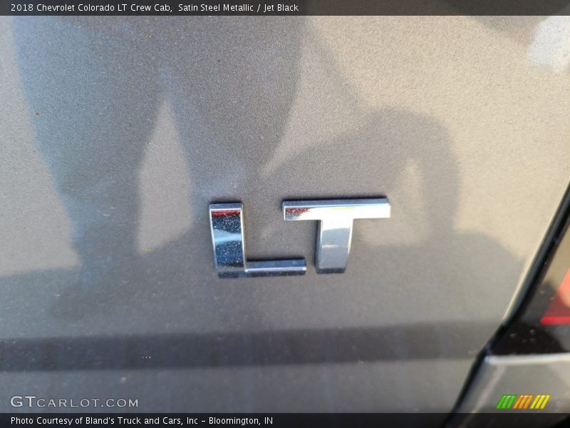 Satin Steel Metallic / Jet Black 2018 Chevrolet Colorado LT Crew Cab