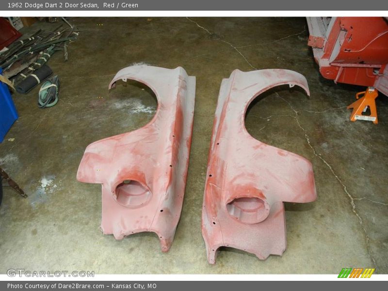 Red / Green 1962 Dodge Dart 2 Door Sedan