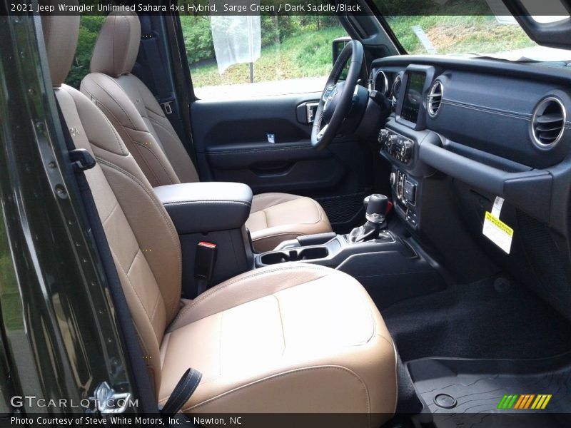 Front Seat of 2021 Wrangler Unlimited Sahara 4xe Hybrid