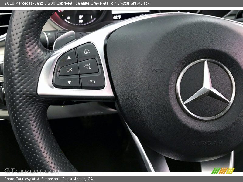 Selenite Grey Metallic / Crystal Grey/Black 2018 Mercedes-Benz C 300 Cabriolet