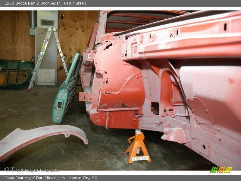 Red / Green 1962 Dodge Dart 2 Door Sedan
