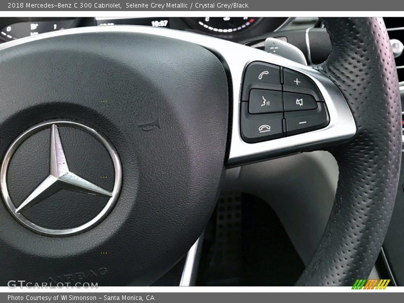 Selenite Grey Metallic / Crystal Grey/Black 2018 Mercedes-Benz C 300 Cabriolet