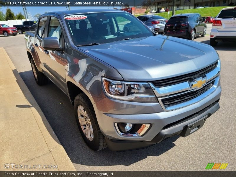 Satin Steel Metallic / Jet Black 2018 Chevrolet Colorado LT Crew Cab