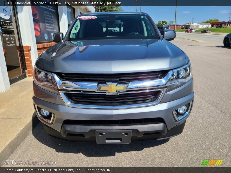 Satin Steel Metallic / Jet Black 2018 Chevrolet Colorado LT Crew Cab