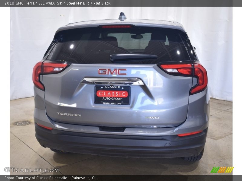Satin Steel Metallic / ­Jet Black 2018 GMC Terrain SLE AWD