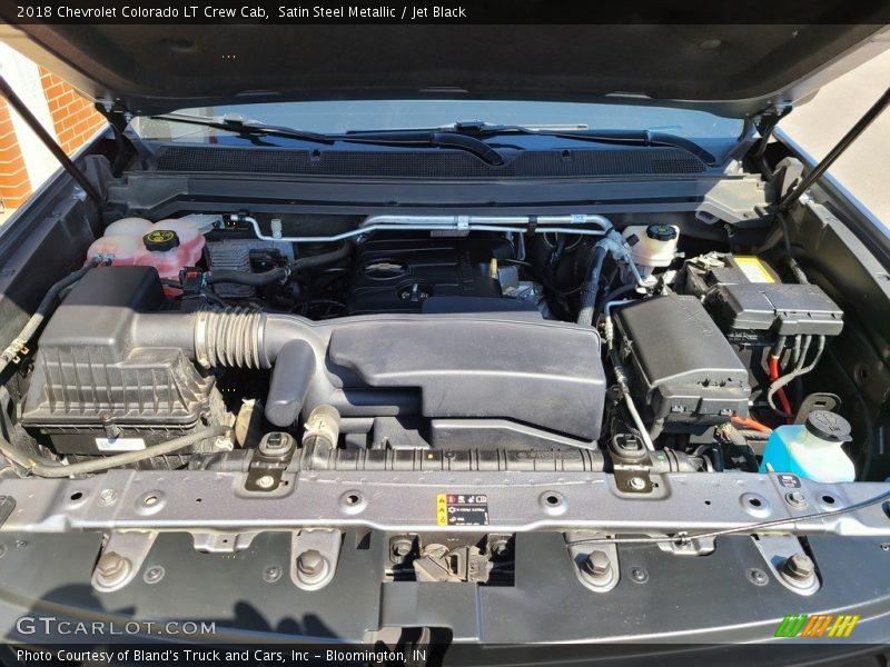 Satin Steel Metallic / Jet Black 2018 Chevrolet Colorado LT Crew Cab