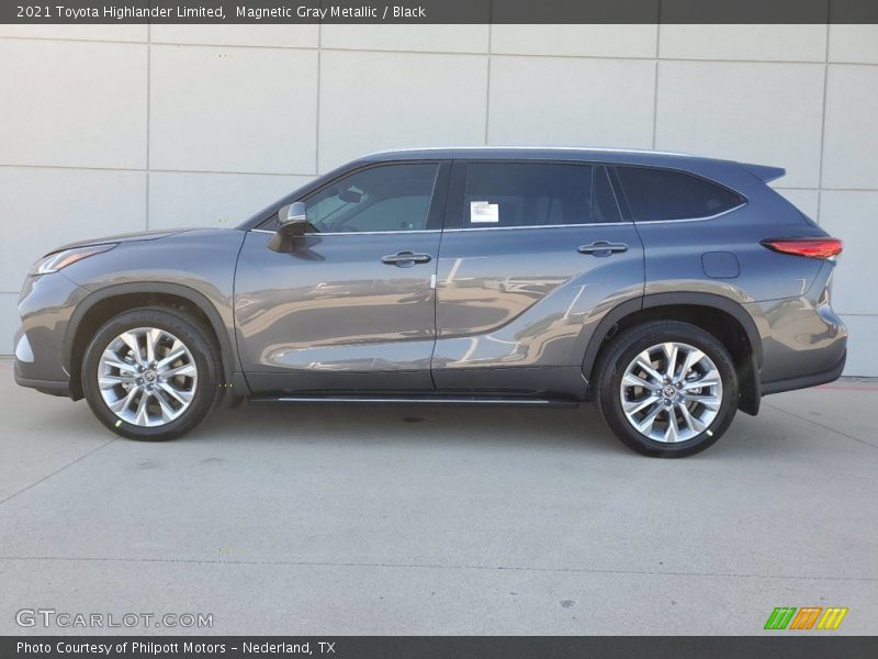 Magnetic Gray Metallic / Black 2021 Toyota Highlander Limited