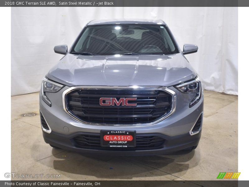 Satin Steel Metallic / ­Jet Black 2018 GMC Terrain SLE AWD