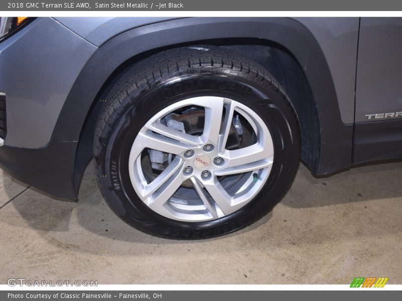 Satin Steel Metallic / ­Jet Black 2018 GMC Terrain SLE AWD