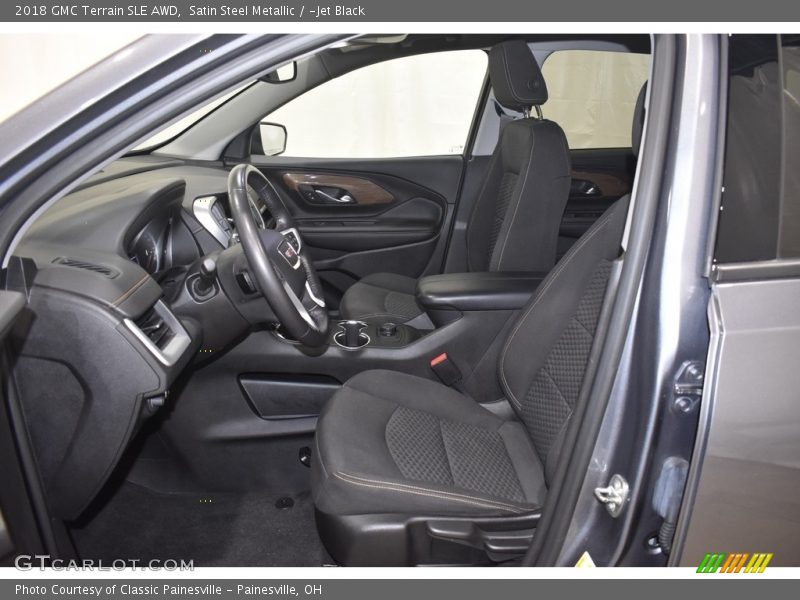 Satin Steel Metallic / ­Jet Black 2018 GMC Terrain SLE AWD