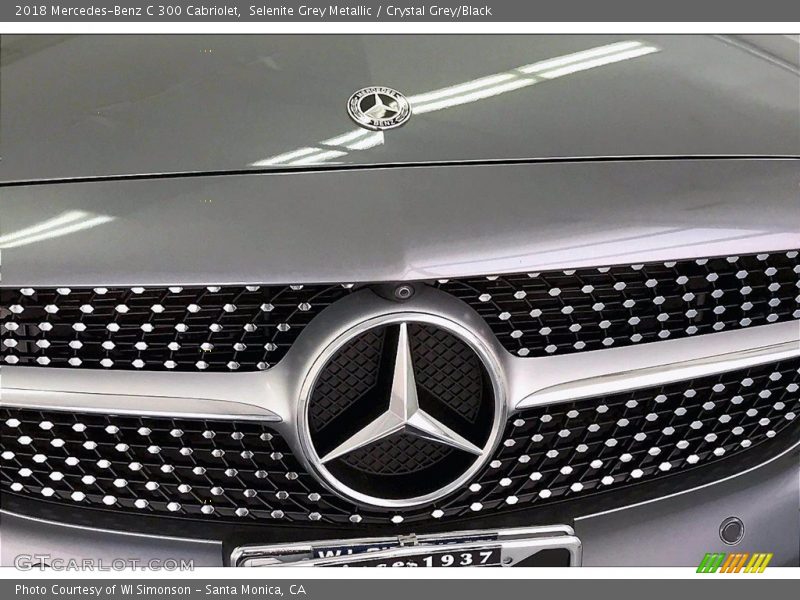 Selenite Grey Metallic / Crystal Grey/Black 2018 Mercedes-Benz C 300 Cabriolet